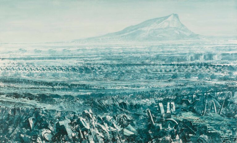 mark tansey valley of doubt 1990 huile sur toile 222.9 x 366.7 cm whitney museum of american art new york © mark tansey photo whitney museum of art new york ti nighswander