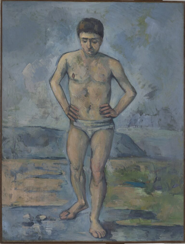 paul cezanne le baigneur vers 1885 huile sur toile 127x96.8 the museum of modern art new york ©photo digital image the museum of modern art new york scala florence