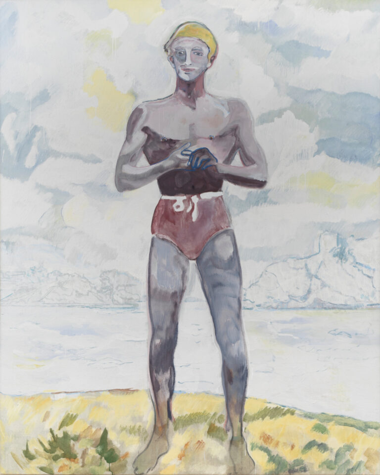 peter doig bather 2023 detrempe sur lin 250.7x200.7 gagosian new york © peter doig. all rights reserved dacs adagp paris 2026 photo collection of larry gagosian